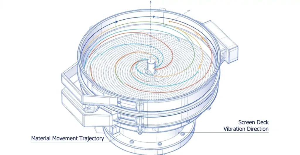 How does a Rotary Vibrating Screen work