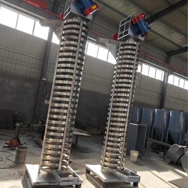 Vibrating spiral elevators