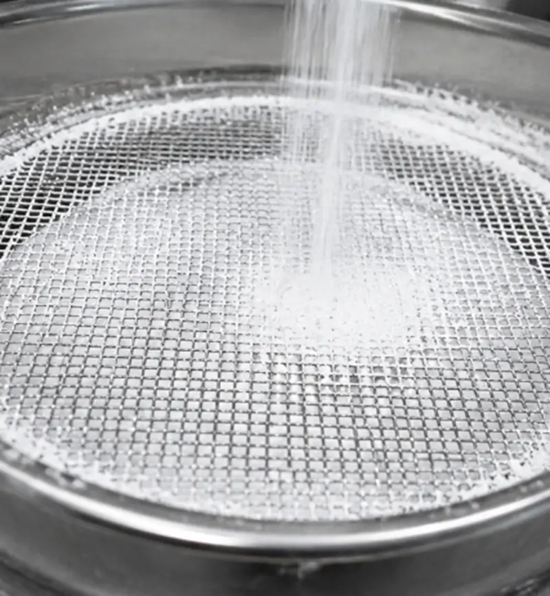 Système anti-colmatage par ultrasons pour tamis vibrant linéaire pour l'amidon