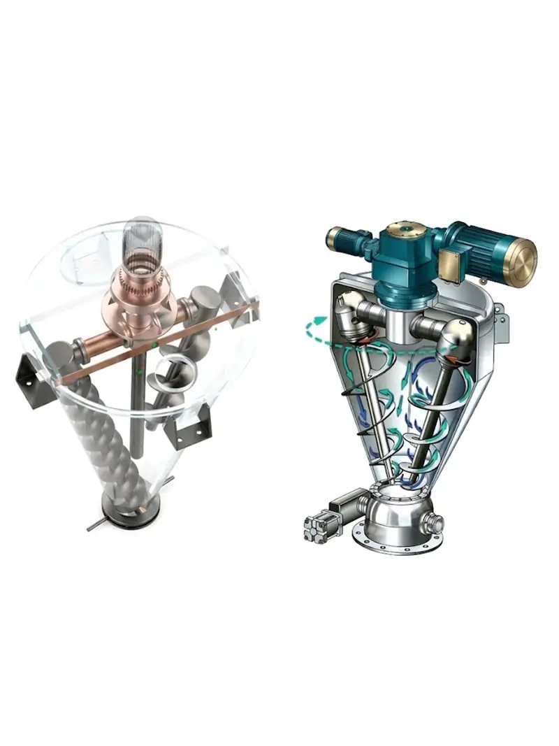 Conical Twin Screw Mixer