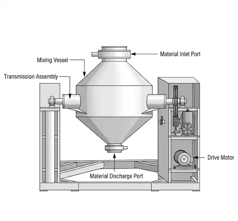 Double Cone Powder Mixer