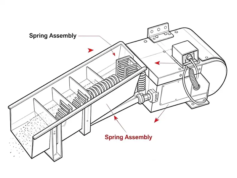 Funktionsprinzip der Federbaugruppe