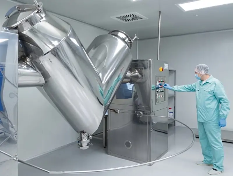 V-cone mixing chamber