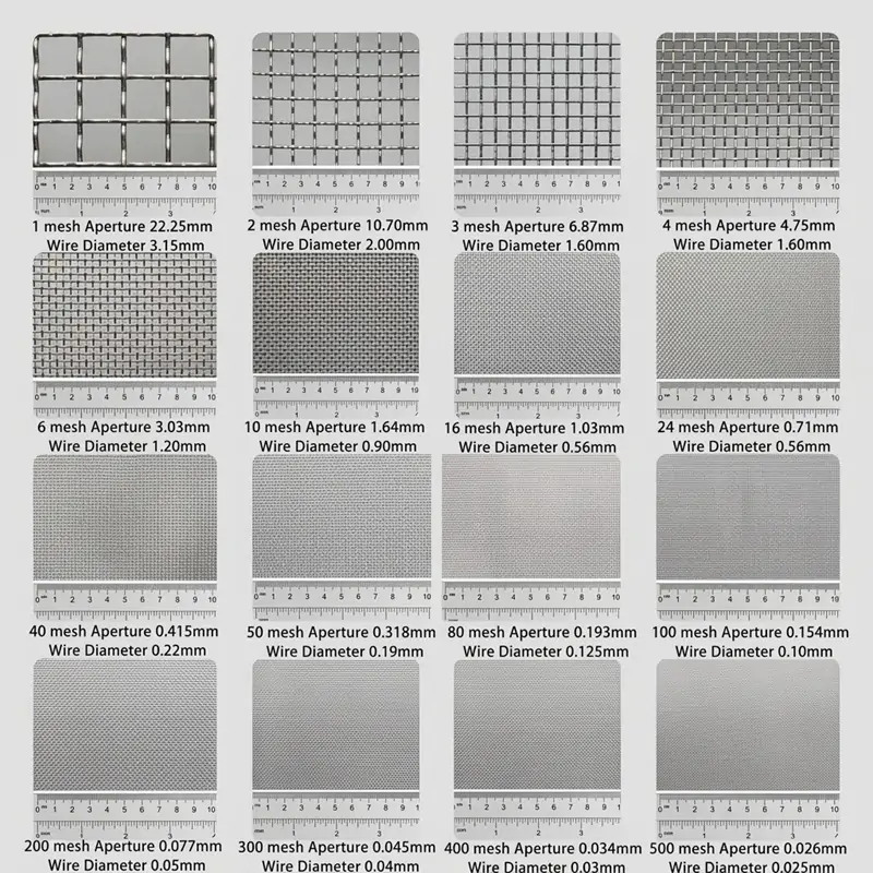 Standard Sieves sizes