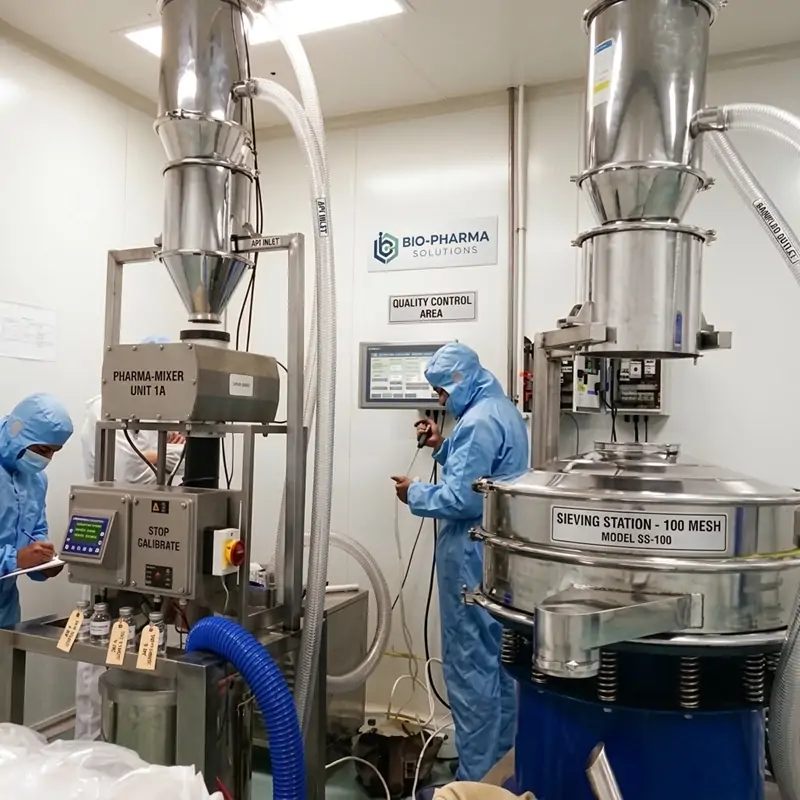 rotary vibrating screen installation