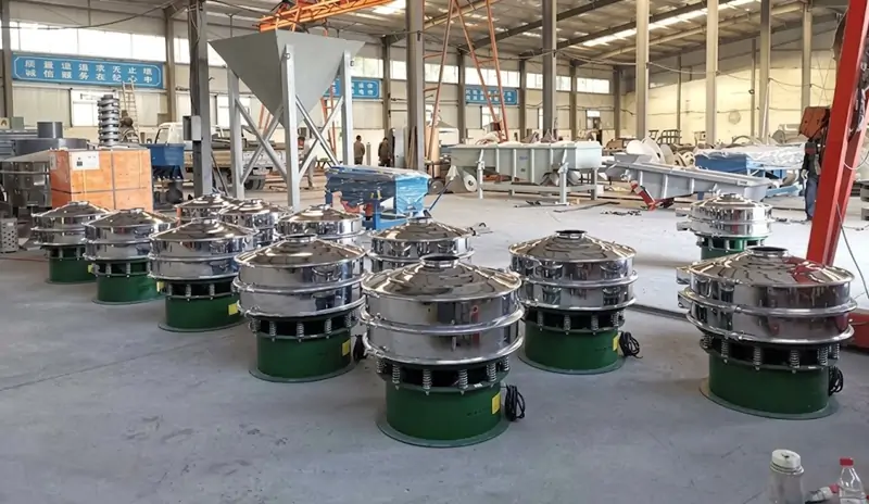 Rotary vibrating screen manufacturing